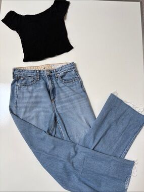 Rag & Bone Logan mid rise wide leg sz 25 jeans